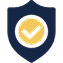 Shield with checkmark icon